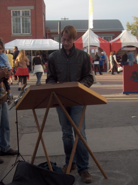 Busking in Edmonton, Canada